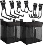 8 Pcs Slatwall Baskets Kit, Slatwall Accessories with Slat Wall Hooks by CraftyourworldwithUs