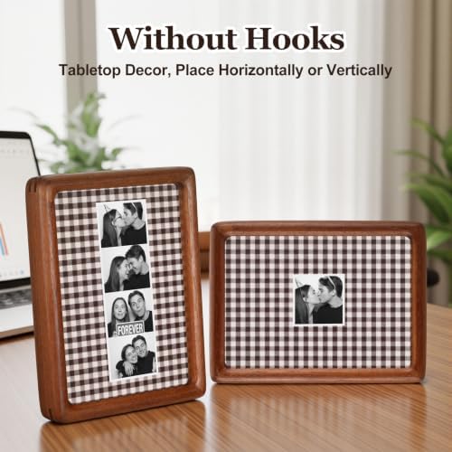 Lineshading Photo Booth Frames Key Holder, 2, Brown White, 5 x 7 in - Image 6