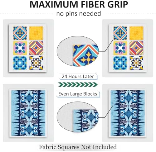 BXI Quilt Design Wall, Thick Sturdy Flannel Quilters Design Board, 31.5 x 23.6 x 0.6 inches, 4 Pcs, Portable Quilting Wall Panels Hold Fabric Firmly, Sewing Quilting Supplies for Quilt Block Projects - Image 3