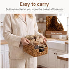 StorageWorks Decorative Baskets, Hyacinth Storage Baskets, Pantry Baskets - Image 3