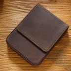 Leather Fountain Pen Case Collector Organizer,Pencil Case Handmade Pen Protective Sleeve (Magnetic 6 slots) - Image 3