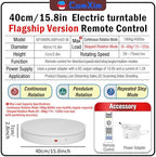 15.8In Remote Motorized Electric Turntable Rotating Display Stand Rotating Platform Photography Turntable motorized lazy susan base giratoria para for Photography,3D Scanner,(Load Range:132~400lbs) - Image 2