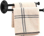 KES Swivel Towel Bar 9-Inch, for Kitchen and Bathroom, Black, Wall Mount by KES