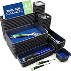 Tool Box Organizer, Tool Drawer Organizer Tray Divider, Toolbox Organization, Garage Tool Organizers and Storage, Tool Box Accessories for Rolling Tool Chest Cabinet (Blue (47PCS)) by Vexercisehoop