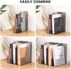CiWiVOKi Vertical File Holder, PET Desk Organizer and Storage Bins Holding for Magazines, Binders, Notebooks, Envelopes, Papers, Multi-purpose Plastic Document Organizer for Home Office, Black, 4 Pack - Image 6
