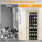 KYEVIS Over The Door Shoe Organizer Storage Fit 16-24 Pairs Hanging Shoe Rack Organiser for Closet Door, Deep Pocket Shoe Holder for Sneakers,Boots Storage(1 Pack Black) - Image 4