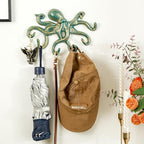 Sungmor Cast Iron Key Holder for Wall, Green Octopus Hanger with 6 Hooks, - Image 3