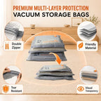 15 Pack Vacuum Storage Bags, 3 Sizes for Clothes Travel & Home Storage - Image 4