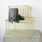 Set of 3 Nested Wire Basket Trays for Storage and Organizing (Gold) - Image 6