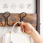 VASAGLE Coat Rack and Storage Bench, Hall Tree with 5 Hooks, Steel Frame - Image 4