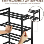 Expandable Shoe Rack, Heavy Duty Metal Shoe Organizer for Closet - Image 5