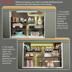 Under Sink Organizers and Storage,Expandable under cabinet organizer Shelf - Image 2
