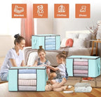 90L Large Storage Bags, 8 Pack Clothes Storage Bins Closet Organizers - Image 3