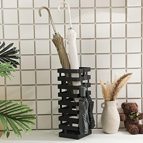 Tudomro Umbrella Stand Entryway, Tall Black - Image 4
