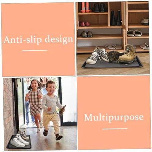 Shoe Tray for Entryway 2Pcs 18x14 Inch, Non-Slip Waterproof Boot Mat with Square Design, for Indoor and Outdoor Use, Style 2 - Image 7