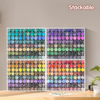 Krafetto 2 Pack 80-Grid Paint Organizer for 2 Oz Bottles, Wall Mount - Image 6