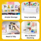 IRIS USA 8-Pack, Large Clear Stackable Storage Bins - Image 3