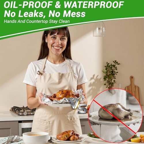 Aluminum Foil Sheets, 400 Count Tin foil,12" x 10.5" Pre-Cut Pop-Up Dispenser for Food Wrap, Hot Dog or Sandwich Wrap,Food Storage, Baking, Catering, Restaurant,Kitchen Use - Image 4