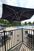 | Patio Umbrella Holder | Outdoor Umbrella Base and Mount | Attaches to Railing Maximizing Patio Space and Shade - Image 3
