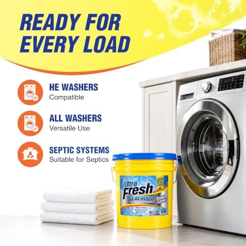 Ultra Fresh Platinum Laundry Detergent, 640 Loads, 5 Gallon, Fresh Linen - Image 5