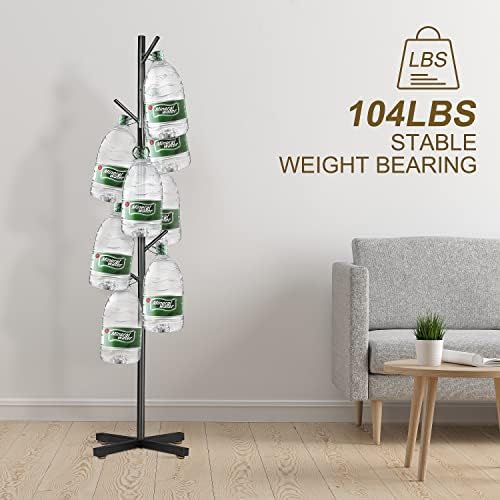 ZOZOE Coat Rack with 8 Hooks, Black Adjustable Coat Rack Stand - Image 4