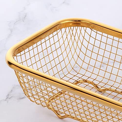 Buyer Star Stainless Steel Cutlery Drawer Organizer Pack of 6, Orange Mesh Storage Baskets with 4 Triangle Racks, Stackable Utensil Holder for Holding Flatware Kitchen Utensil - Image 3