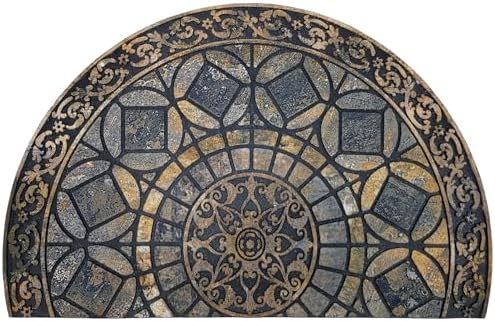 CHICHIC Entrance Door Mat Large 18 x 30 Inch Entry Way Doormat Front Door Rugs Outdoors Heavy Duty Welcome Mat Non Slip Rubber Back Low Profile for Garage, Patio, High Traffic Area, Grey by CHICHIC