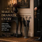 Vintage Umbrella Stand for Entryway, Metal Umbrella Holder - Image 3