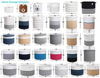 16x18 Inch Extra Large Round Cotton Rope Storage Basket with Lid, Decorative Woven Bin with Cover for Living Room Bedroom Closet, White - Image 7