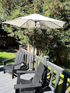 | Patio Umbrella Holder | 2 Piece Split Design | Outdoor Umbrella Base and Mount | Attaches to Railing Maximizing Patio Space and Shade - Image 3