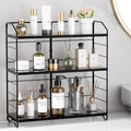 Bathroom Counter Organizer, Makeup Organizer Countertop Rack, 3 Tier, Black by MAYZOLOP