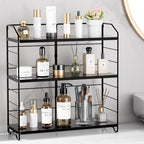 Bathroom Counter Organizer, Makeup Organizer Countertop Rack, 3 Tier, Black by MAYZOLOP