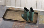 HF by LT Caning Pattern Metal Boot, 30 x 13 inches, Antique Brass Finish - Image 2