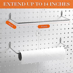 Zubebe 106 Pcs Pegboard Hooks Assortment with Bins, Silver, Clear - Image 3