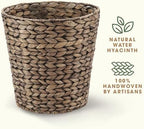 84ECO 2-Pack Black Wicker Trash Cans for Bathroom, Bedroom, Office - Image 4