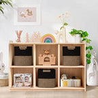 11 Inch Storage Cubes, 6 Pack Cube Storage Bins for Organizing, Cotton Rope Woven Baskets for Shelves, Bathroom, Kids Room, Closets, Baby Nursery - Image 2