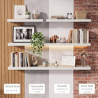 24 Inch Floating Shelves for Wall 2 Pack, Wood Wall Bathroom Shelves - Image 7