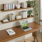 ROGMARS 48 Inches Long Walnut Floating Shelves - Image 3