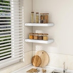 RICHFOCUS Bathroom Floating Shelves for Wall 2Pack|White|16" L - Image 4