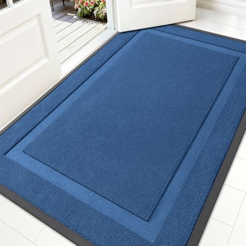 OLANLY Front Door Mat Outside 59x34, All-Season Heavy-Duty Rubber Doormat by OLANLY