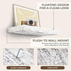 RICHFOCUS Bathroom Floating Shelves for Wall 2Pack|Rustic White|16" L - Image 6