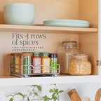 Pull Out Spice Rack for Cabinet, Spice Organizer 8-3/8"W x10-3/8"D x2-1/8"H - Image 2