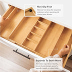 KitchenEdge Utensil & Junk Drawer Organizer, 19-33 in, Bamboo - Image 5