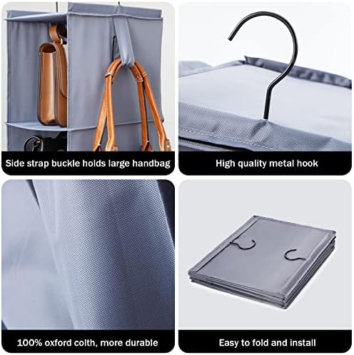 Bag Rack for Closet Storage Hanging Purse Organizer for Closet - Image 6