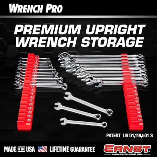 Ernst Manufacturing Wrench Pro - Modular Wrench Organizer for 40 Wrenches with Anti-Slip Cleats (Patented) - Made in the USA - Image 3