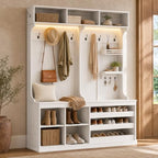 Einhomn 70” Hall Tree with Bench and Adjustable Shoe Storage by Einhomn
