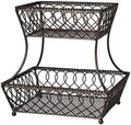 Gourmet Basics by Mikasa Tulsa Fruit Metal Storage Basket, 2-Tier by GourmetBasicsbyMikasa