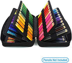 YOUSHARES Big Capacity Colored Pencil Case - 300 Slots large Pen Case Organizer with Multilayer Holder for Prismacolor Colored Pencils & Gel Pen (Black) - Image 3