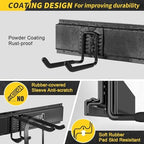 64 Inches Garage Storage, UUP Garage Organization Wall Mount Garden Tool Organizer, 620lbs Adjustable Metal Hooks, Yard Shed Rail Rack, Lawn Tool Holder for Hanging Rake Broom Mop Snowboard, Home Gift - Image 4