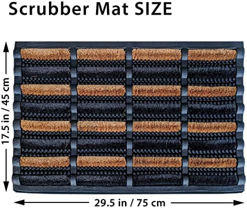 FOOTMATTERS Ninamar Mud Scrubber Tray Mat – 29.5 x 17.5 inch - 2 Pack - Image 3